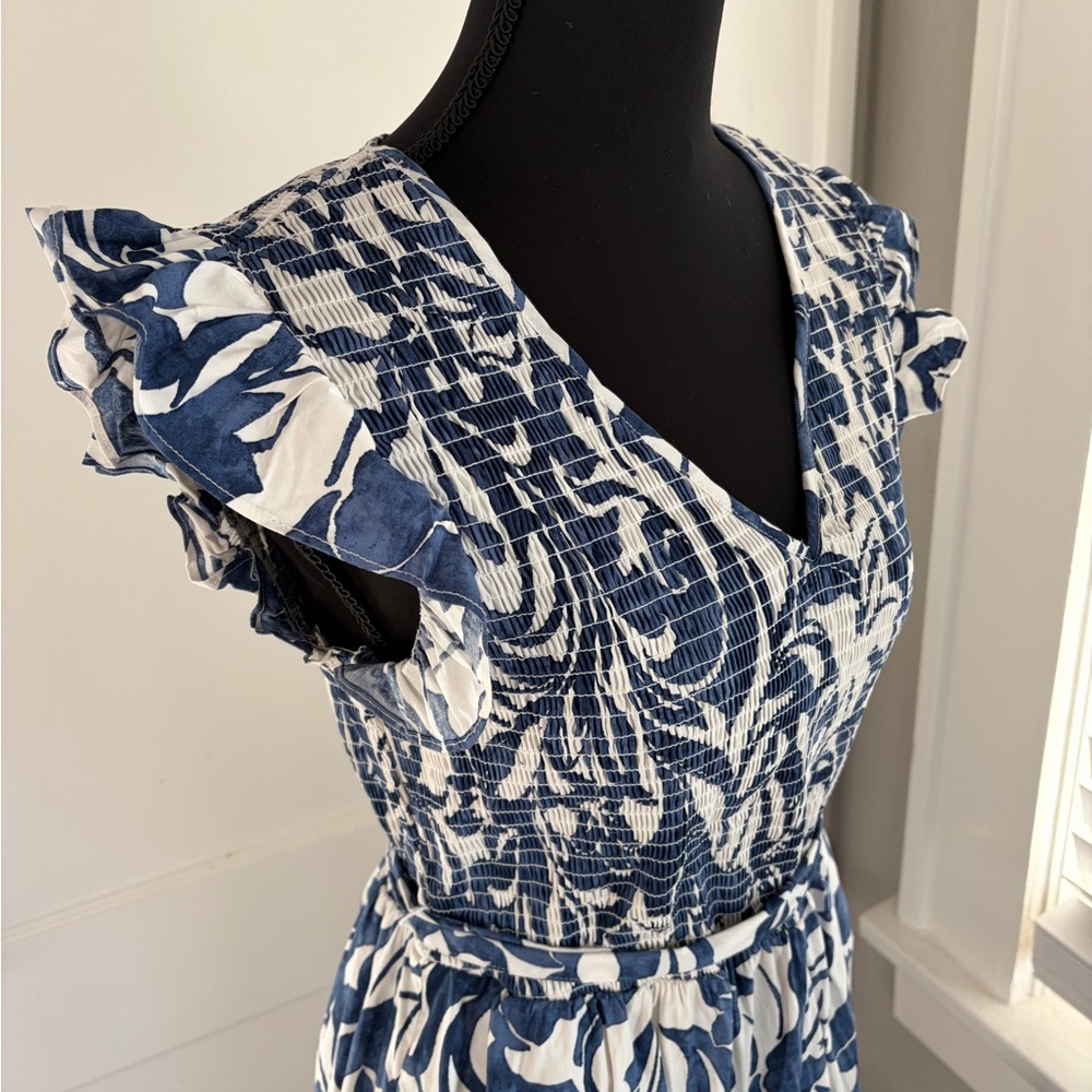 Joie Blue and White Floral Sundress - Picture 4 of 4